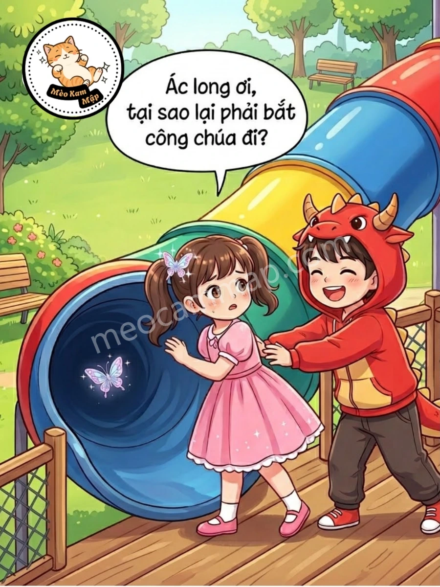 Nàng Công Chúa Biến Mất Trong Cầu Trượt