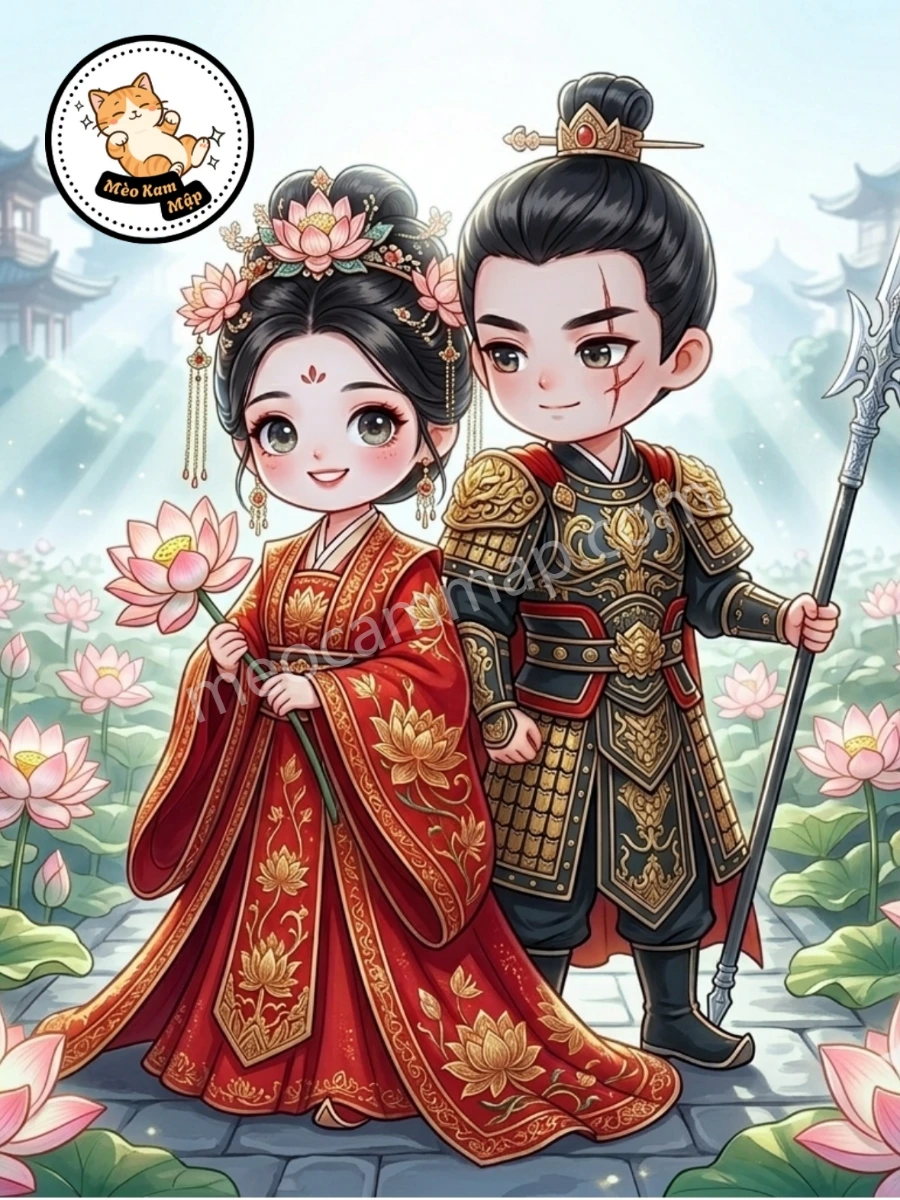 Đóa Hoa Sen Rực Rỡ