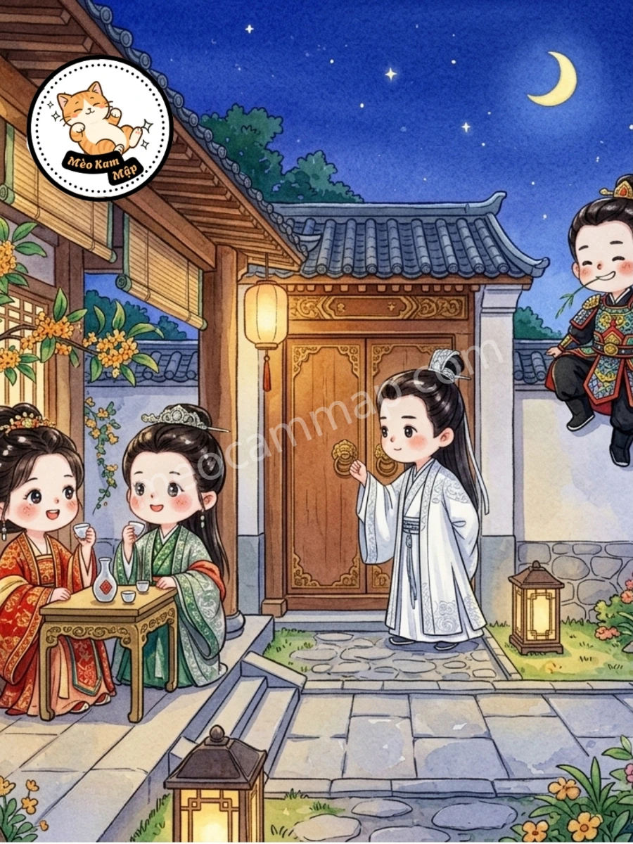 Hai Đóa Hải Đường Đón Ánh Nắng Chiều