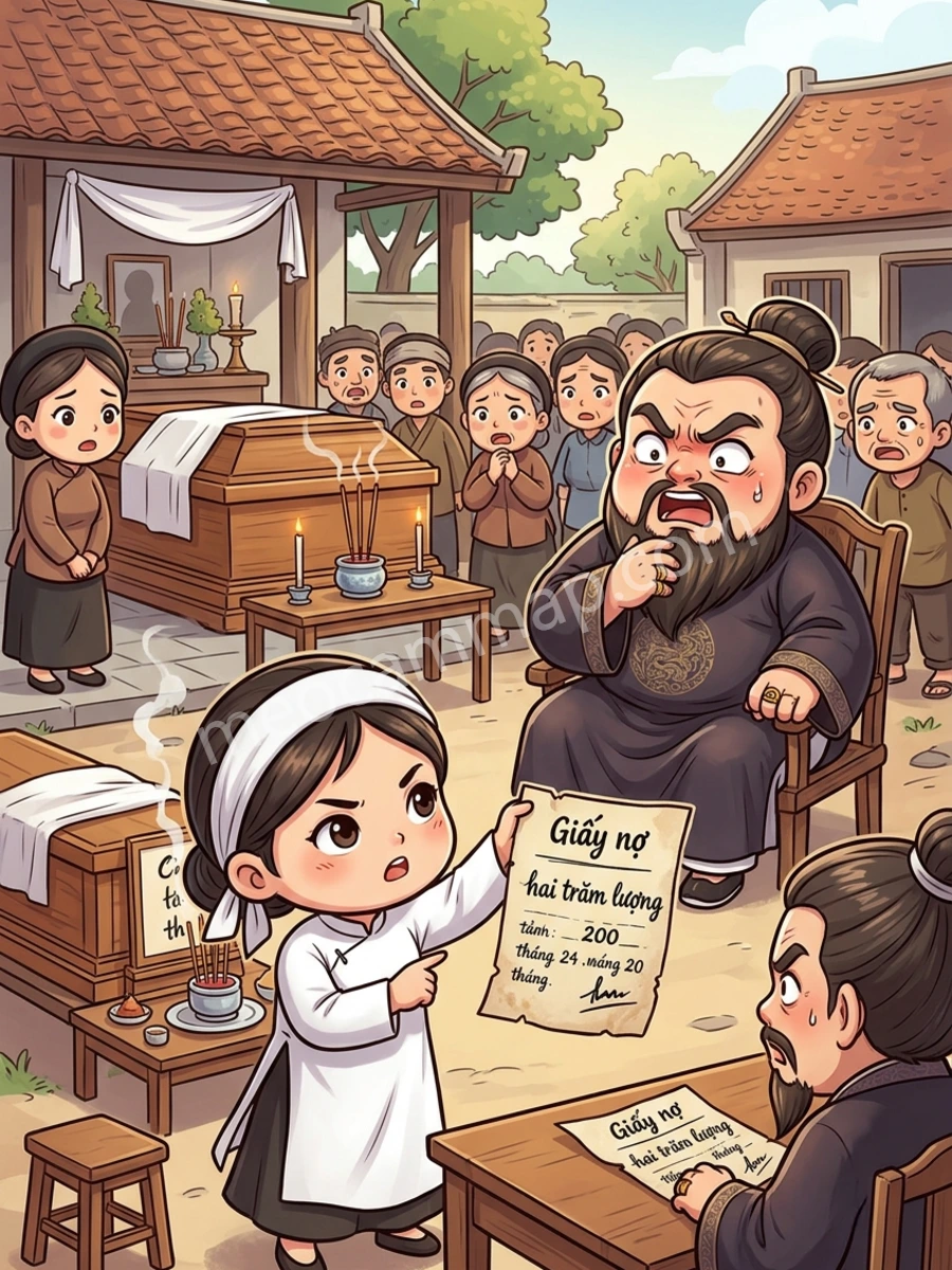 Cha Chết Chưa Kịp Chôn, Cả Trấn Đã Đến Đòi Nợ