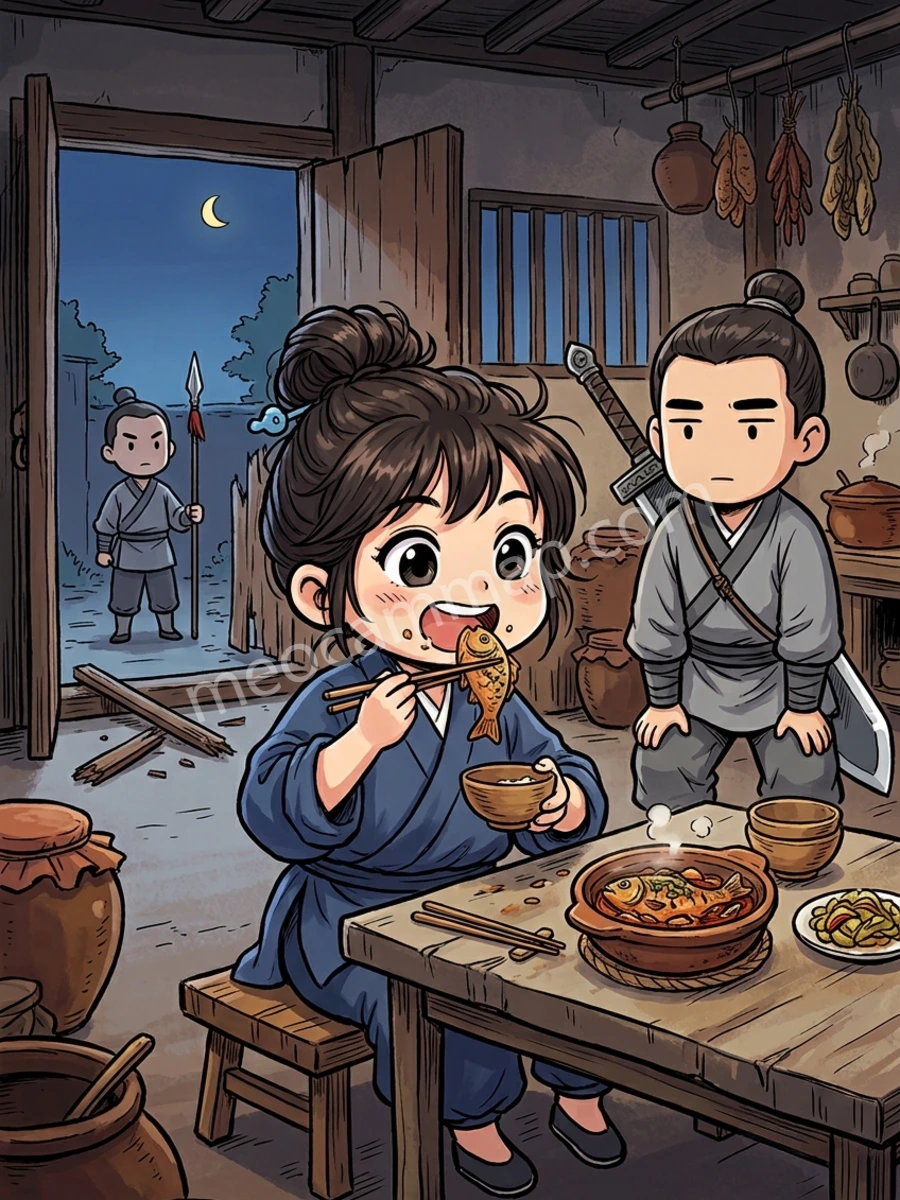 Cả Bang Bỏ Chạy, Nàng Ở Lại Ăn Cho Xong Bữa
